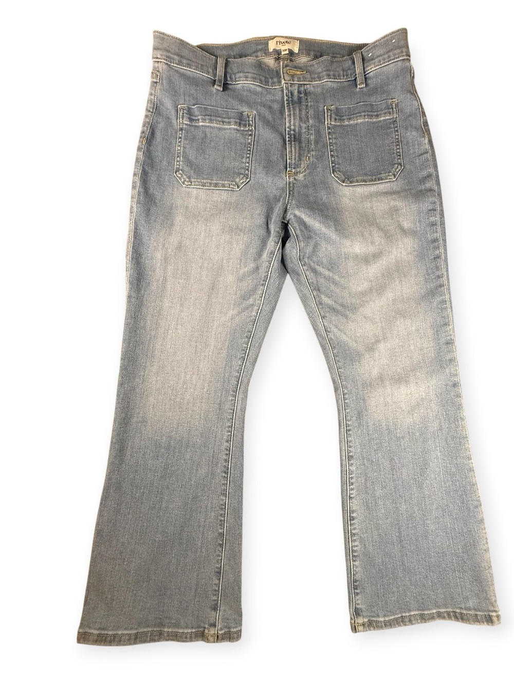 Rivete High Rise Kick Crop Jeans / 30 Petite